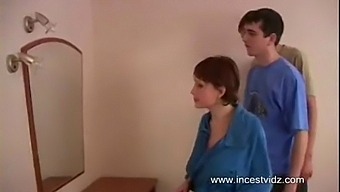 Amusing Russian Sister In Advanced Pregnancy Engaging With Her Siblings