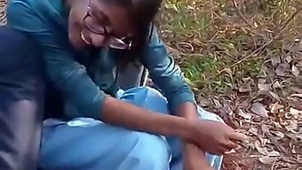 Amateur Indian Teacher Engages In Sexual Acts With Students In Exchange For Money In A Forest Setting