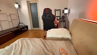 I Couldn'T Resist Watching My Boyfriend Pleasure Himself And Decided To Film It
