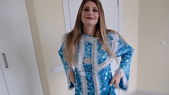 Snegurka'S Unexpected Visit Leads To Passionate Encounter