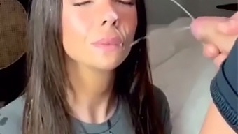 Amateur Girlfriend Gives Hot Blowjob And Facial Compilation