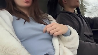 Amateur Couple’s Christmas Oral And Penetrative Experience With Small Boobed Beauty